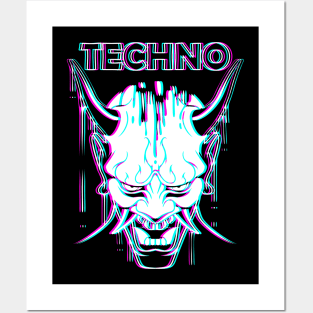 Techno Demon Posters and Art